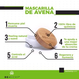 Mascarilla Facial De Avena para cutis Maduro Beohemp
