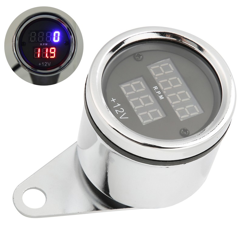 12V Motorcycle Speedometer High Accuracy Speed Gauge Odometer Universal for