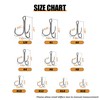 Piscorush Fishing Treble Hooks High Carbon Steel Fishing Hooks Classic