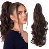 TESS Ponytail Clip Extensions, 45 cm Wavy Ponytail Hairpiece, #M4