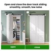 SMARTSTANDARD 60" Bifold Sliding Barn Door Hardware Kit, 5ft Top
