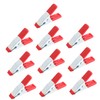 Tofficu 10pcs Carbon Steel Tent Clamps Strong Alligator Clips for