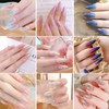100 Piezas Puntas Transparentes para Extensión de Uñas Puntas de