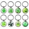RobLuX Pack of 8 Four Leaf Clover Key Fob Lucky