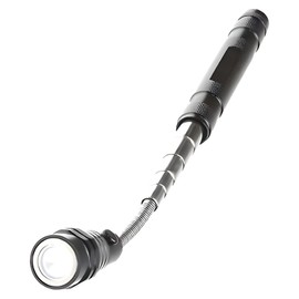 Tool Shop Telescoping Magnetic Pick-up Tool w/ Flexible Head LED Flashlight Extends to 22"