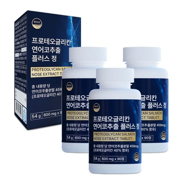 Proteoglycan Salmon Nose Extract Plus Tablets 600mgx90 tablets, 9-month supply of chondroitin, single option / 프로테오글리칸 연어코추출 플러스 정 600mgx90정 9개월분 콘드로이친 함유, 단일옵션
