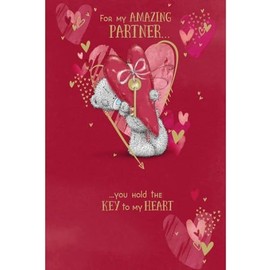 Me To You Bear Amazing Partner Valentine's Day Card
