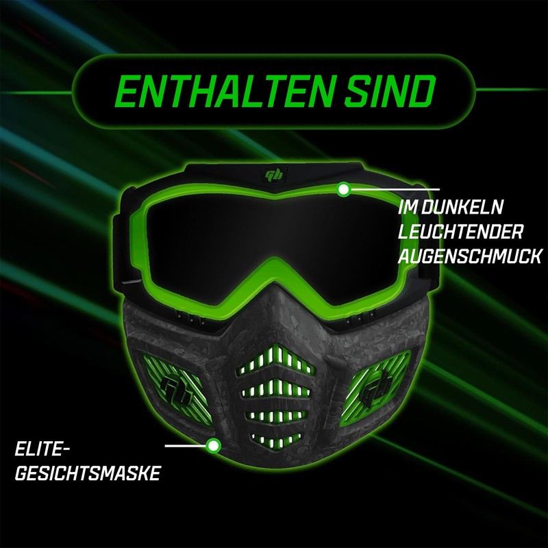Gel Blaster Elite Face Mask - Luminous Tactical Face Mask