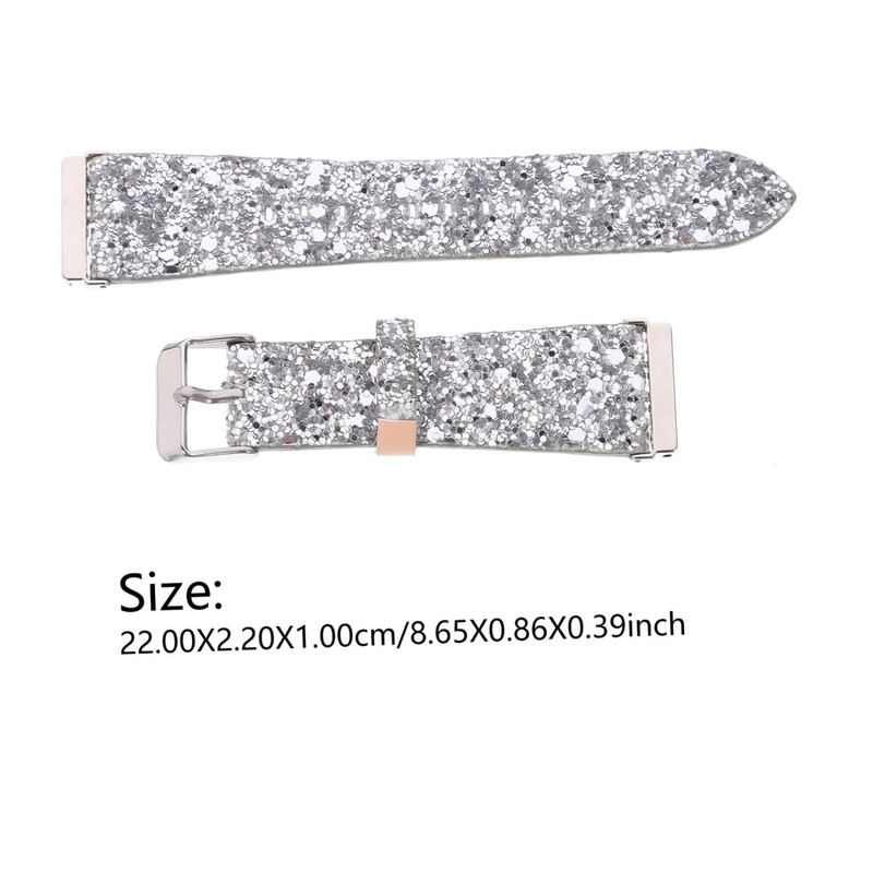 Outanaya 1pc Beautiful Women Watch Band Sparkle Watch Strap Casual