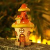Outdoor Garden Ornaments,Mushroom Fairy House Solar Lanterns | Outdoor Statues