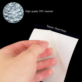 MTCELL TPU Pool Patch Repair Kit - 10 Pcs 3.9in x 3.9in Waterproof Repair Tape for Air Mattress, Inflatable Tent, Swimming Pool, Bounce House, Canvas, Canopy, Pool Floats, Tubes, Air Bed