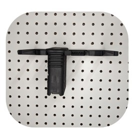 Hammy3DPrints Mount for Barrett MRAD 300WM/7mm Mags - Pegboard/Metal Pegboard/Skadis/etc. | Magazine Holder Storage Rack (Heavyweight Diamond Plate Steel)