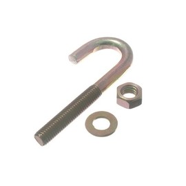 24 x Hook Roofing Bolt FIXINGS M8 X 80MM ZY ZINC Plated Rust Resistant