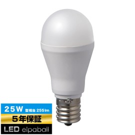 ELPA LDA2D-G-E17-G4101 LED Bulb Mini Krypton Shape E17 Indoor Use Daylight Equivalent