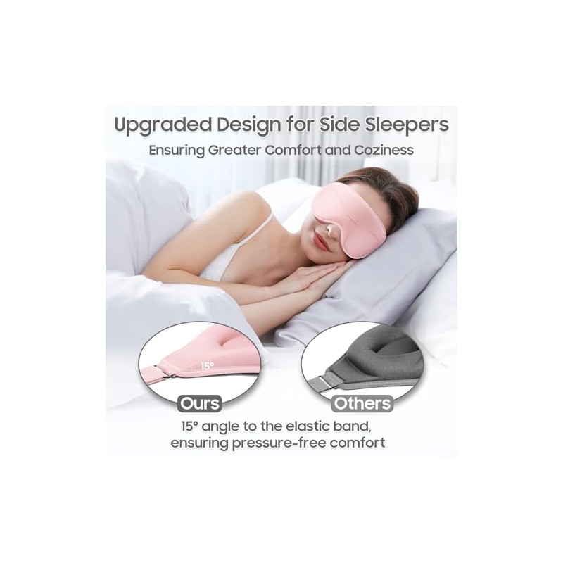 Sleep Mask - Total Blackout 3D Sleeping Mask, Super Lightweight