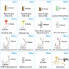138pcs Fishing Accessories Set with Tackle Box Including Offset Worm