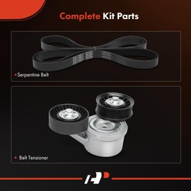 A-Premium Engine Serpentine Belt Drive Kit with Tensioner Compatible with Jeep WK2 Series Grand Cherokee 2004 4.7L, Grand Cherokee 2005-2006 3.7L 4.7L, XL Series Commander 2006 3.7L 4.7L