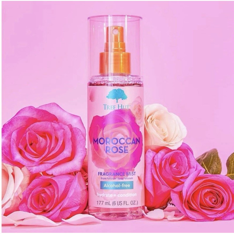 Tree Hut Moroccan Rose Fragrance Mist Body Spray for Women