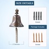 Solid Brass Wall Mounted Ship Hanging Antique Brass Bell for