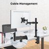 WORLDLIFT Pole Mount Monitor Arm Easy Clamp-on VESA Mount for