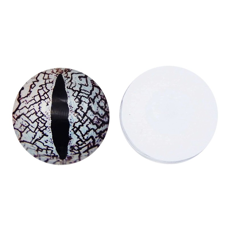 Julie Wang 10MM 100PCS Dragon Eyes Glass Cabochon Eye for