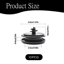 Pack of 10 Floor Mat Holder Clips, Car Floor Mat Holder Clips, Universal Holder for Car Carpets, Car Carpet Clips, Suitable for Attaching Car Mats (Black)