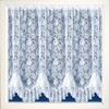 Maple Textiles Austrian Flounce Victorian Flower Lace Thick Net Curtain