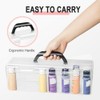 Sknrlko Acrylic Paint Storage Box, 30 Bottle Capacity Acrylic Paint