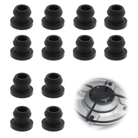 12 Stück Gummidurchführungen, Gummifüße, Rostgummifüße, Gummitüllen für Topfstützen mit 5mm Stäben von Dometic, Smev und Thetford, Zubehör für Wohnmobil-Kochfeld, Kompatibel mit 5-mm-Stangen