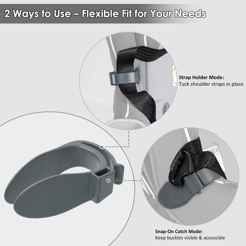 Doytn Car Seat Strap Organizer Clip – Keep Harness Straps