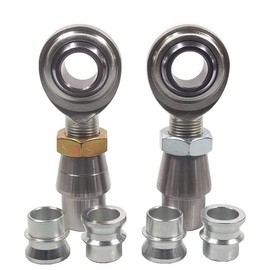 QS Components 3/4 X 3/4-16 Economy Panhard Bar Kit with 3/4-5/8 High Misalignment Spacers & Bung .120, Rod End, Heim Joint