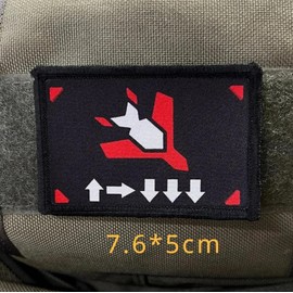 Super Earth Stratagem Bomb Velcro Patch Funny Sew-On Patch Fun Patch for DIY Clothing Backpack Gear Hat Backpack Jackets