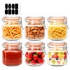Encheng 25 oz Glass Jars With Airtight Lids And Leak