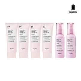 Art Deli Mela Cut Tone-Up Sun Cream 50ml x4 + Sun Water 100ml x2 / 아트델리 멜라컷 톤업 선크림 50ml x4 + 선워터 100ml x2