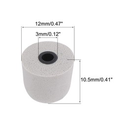 sourcing map Replacement Foam Ear Tips Earbuds Bud 3-4mm Middle Size Earbuds Tips for Earphones Silver 8 Pcs