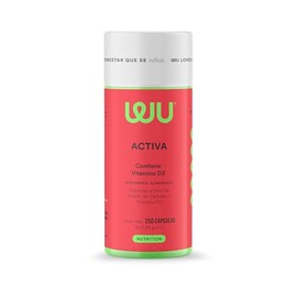 WU Nutrition ACTIVA Vitamina D3 400 UI + Aceite de Cártamo | 250 Cápsulas | Suplemento Alimenticio | Rendimiento Hasta 8 Meses | Fórmula Práctica