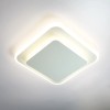 Facon 9" RV LED Acrylic Dual Square Flush Mount Lamp