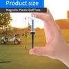 Magnetic Plastic Golf Tees, 5 Pcs Professional Long Golf Tees