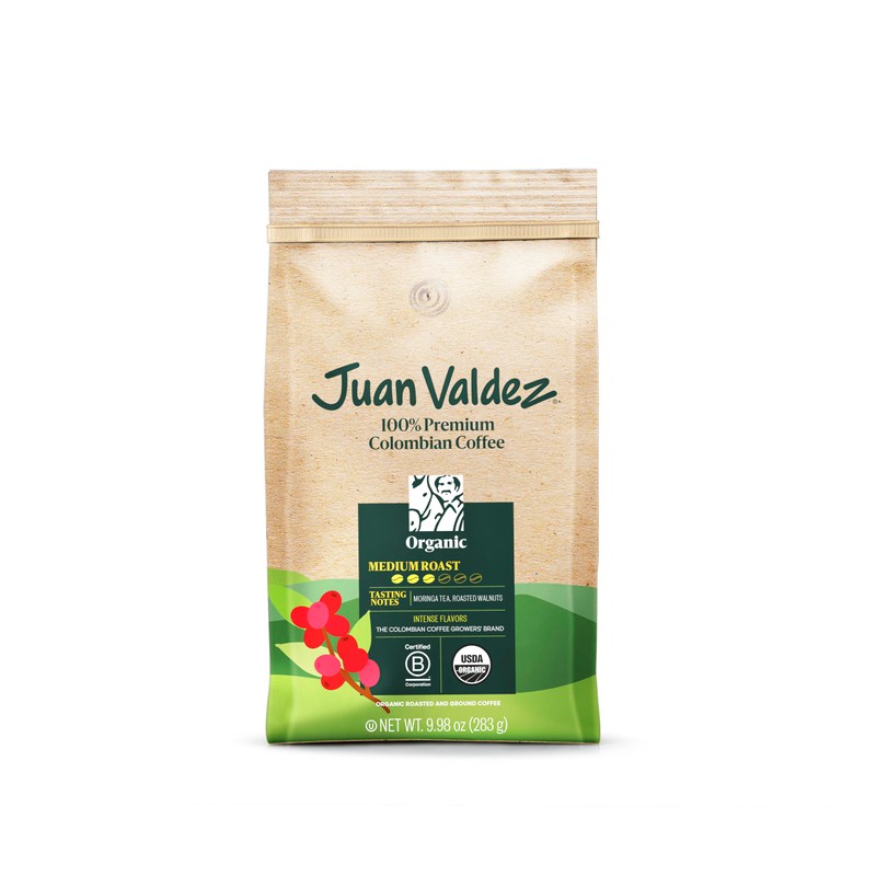 Juan Valdez Organic Ground Coffee, Balanced Roast 10 OZ -