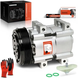 A-Premium Air Conditioner AC Compressor with Clutch Compatible with Ford Focus 2.0L 2003-2004, only fits for DOHC