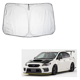 Subaru WRX STI VAB Type 4th Generation / Subaru WRX S4 VAG Model First Generation Car Sunshade for Windshields (August 2014 and Up), Foldable, Storage Bag Included