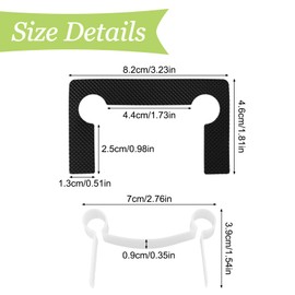 UFURMATE Gasket Replacement Kit for Hinges, 10 Sets of Shower Doors Hinge Gaskets and Rubber Ring Black Anti-Slip Gasket Glass Hinge Replacement Kit