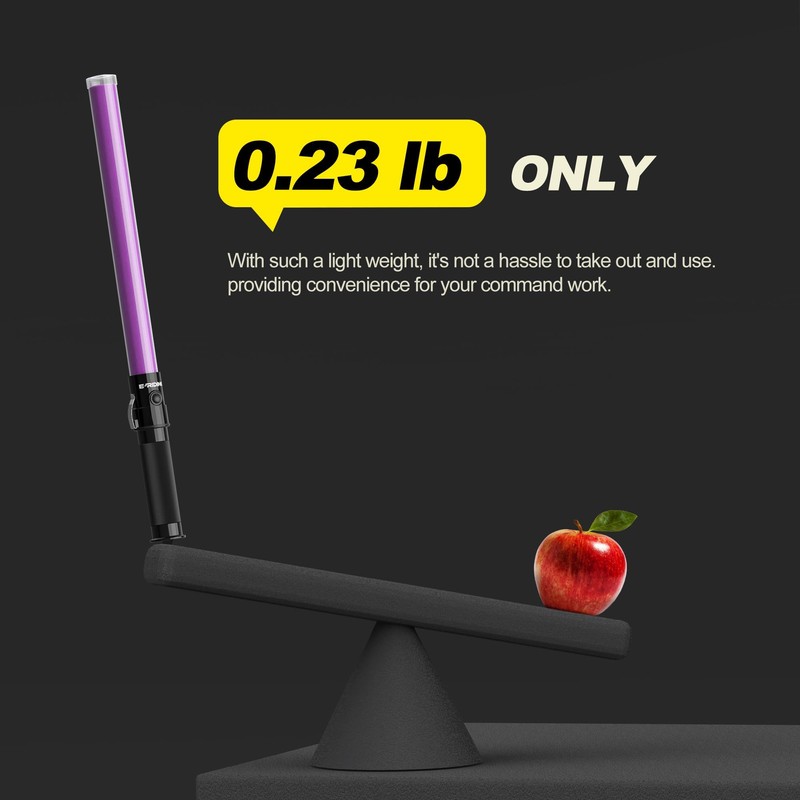 4 Pack Purple Traffic Wand, 21 Inch Traffic Control Wand