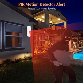 eMylo WiFi Motion Sensor Smart Motion Detector Motion Sensor Detector App Notification Alert Home Security System Motion Detector Compatible with Smart Life App（2 pcs） 2.4 GHz WiFi