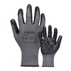 Baratec 12 x Super Grip Flat Nitrile Safety Work Gloves,