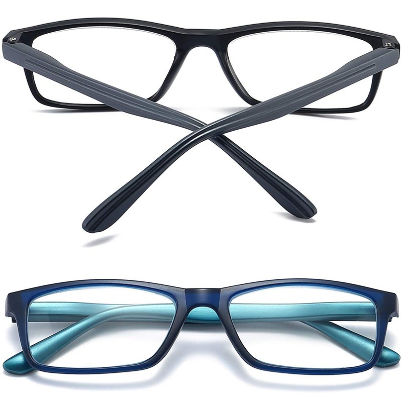 RaoOG Reading Glasses for Men/Women with Spring hinges 1.00 Blue