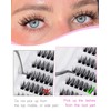 Jiocolor Natural Eyelash Clusters Extensions, 180 Pieces Anime Eyelash Extensions