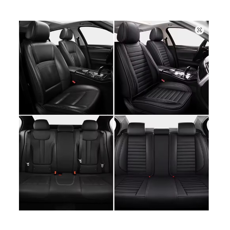 Toolzia PU Leather Car Seat Covers - Universal 5-Seat Full