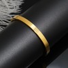 Gleamart Gold Love Bangle Bracelet Stainless Steel Polished Finish Cuff