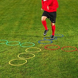 Palos Sports Sports and Agility Flat Hoops - Set of 12-14", 20" or 24" (20 inch)